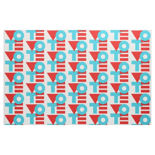 TECIDO VOTAÇÃO 2020 (Fat Quarter)