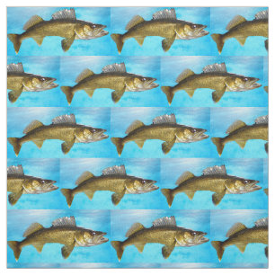 Tecido Walleye Pike com Água