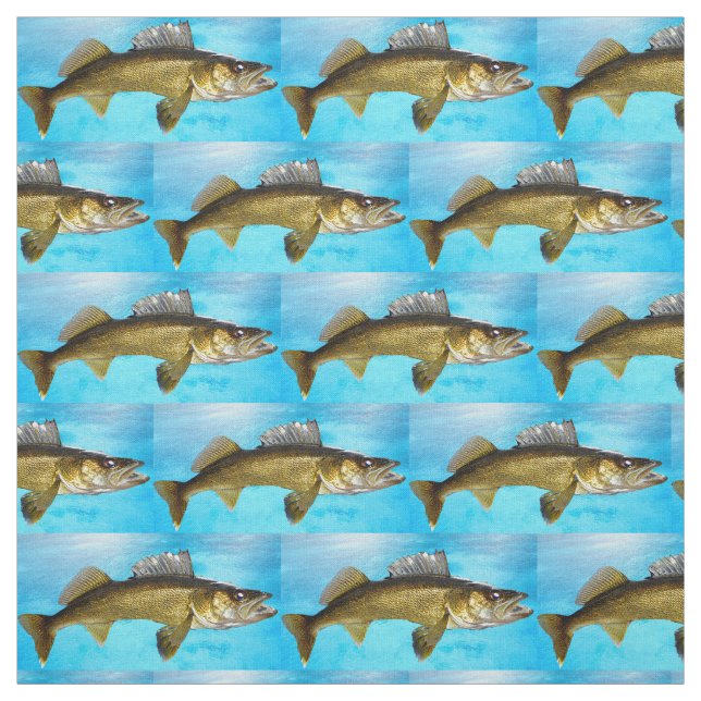 Tecido Walleye Pike com Água (Modelo)