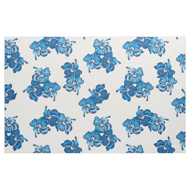Tecido Watercolor Hibiscus Hawaiian Tropical (Fat Quarter)