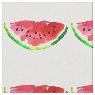 Tecido Watercolor Watermelon Summer
