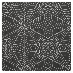 Tecido Web de aranha do Dia das Bruxas no preto