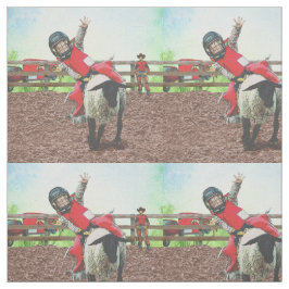 Tecido Western Rodeo Cowboy Cowboy Mutton Busting