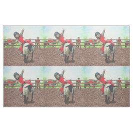 Tecido Western Rodeo Cowboy Mutton Busting 9"