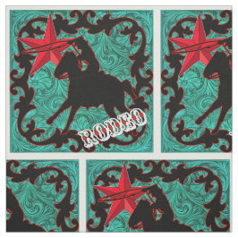 Tecido Western Rodeo Cowboy Ropting Faux Leather