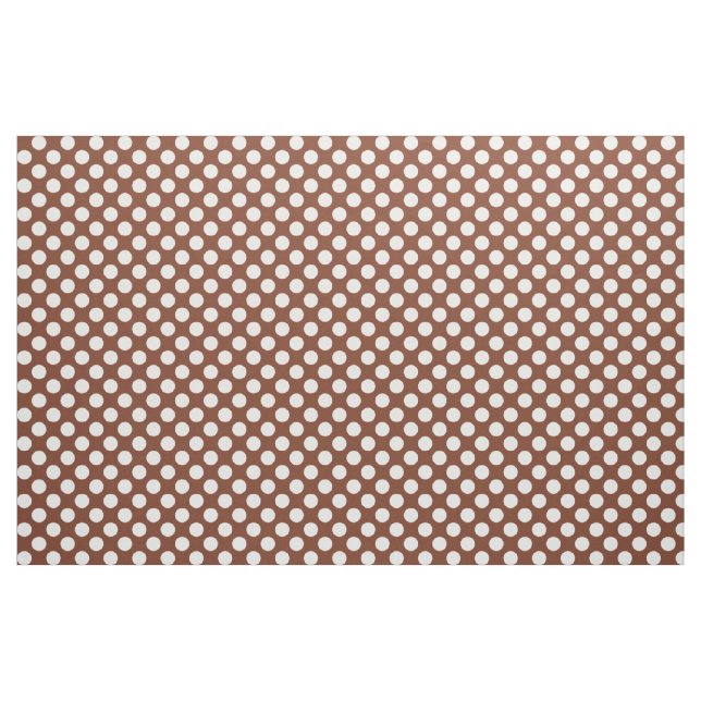 Tecido White e Terracotta Poka Dot (Fat Quarter)