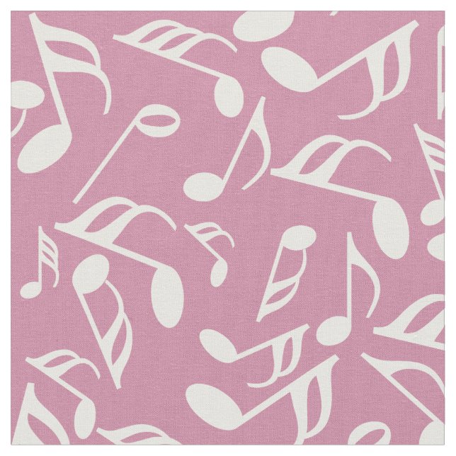 Tecido White Music Notes (Detalhe)