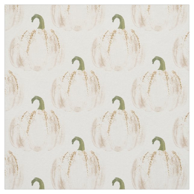 Tecido White Pumpkins Autumn (Modelo)