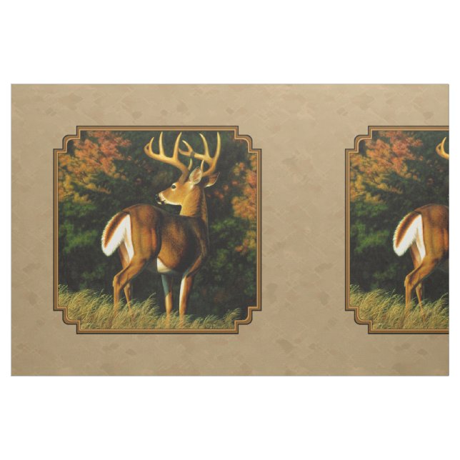 Tecido Whitetail Buck Deer Hunting Tan (Fat Quarter)