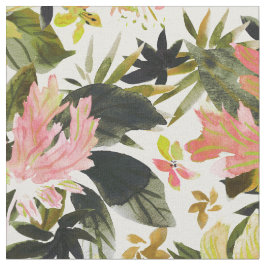 Tecido WILD RETREAT Hibiscus Tropical