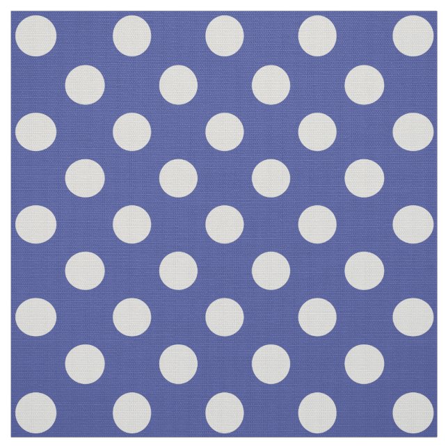 Tecido WILDFLOWER - Bolinhas clássicas em azul náutico (Modelo)