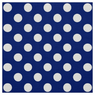 Tecido WILDFLOWER - Bolinhas clássicas em azul náutico