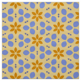 Tecido WILDFLOWER - Flores Botânicas Cutas Flores Amarela