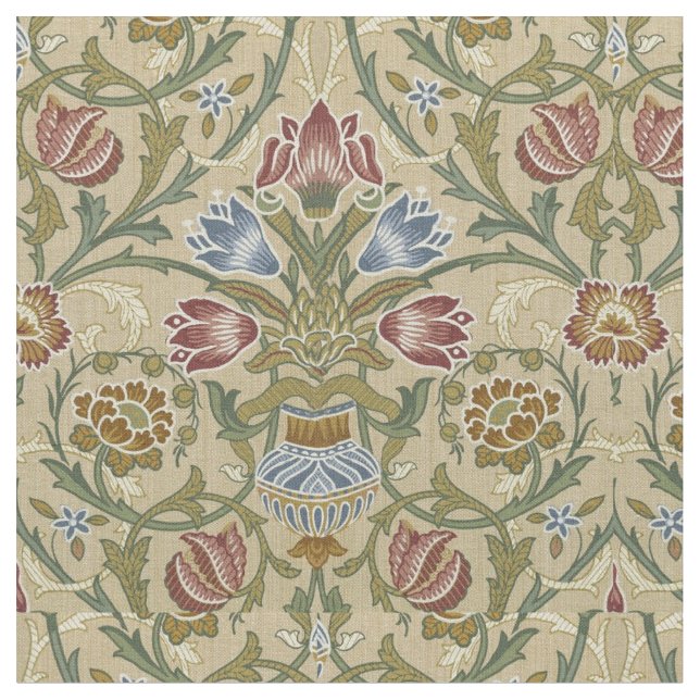 Tecido William Morris Brocade Floral Wallpaper Padrão (Detalhe)