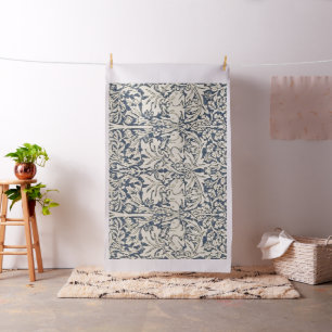 Tecido William Morris, cinza Azul, padrão, art nouveau,