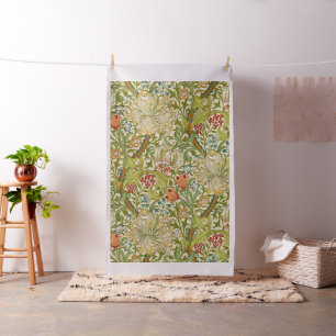 Tecido William Morris Ouro Lily Vintage Pré-Raphaelite