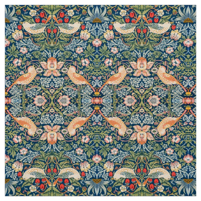 Tecido William Morris Strawberry Thief Padrão Floral (Modelo)