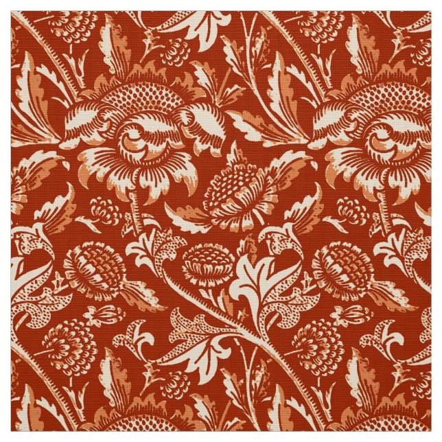 Tecido William Morris Sunflower, Mandarin Orange (Modelo)