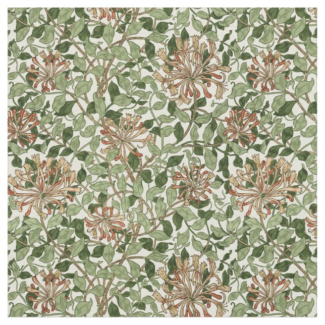 Tecido William Morris Vintage Honeysuckle Pattern (Detalhe)