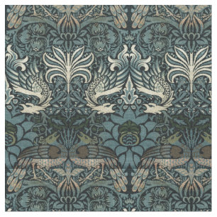 Tecido William Morris Vintage Peacock e Dragon Pattern
