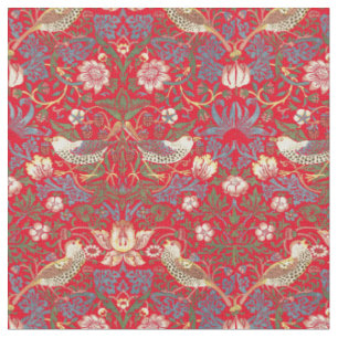 Tecido William Morris Vintage Strawberry Thief Pattern