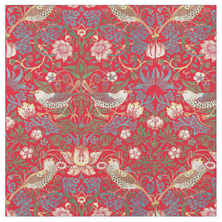 Tecido William Morris Vintage Strawberry Thief Pattern