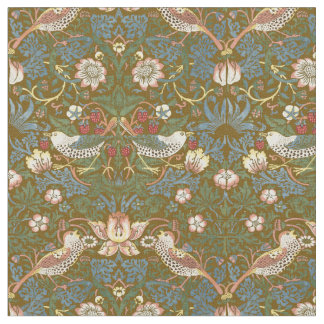 Tecido William Morris Vintage Strawberry Thief Pattern