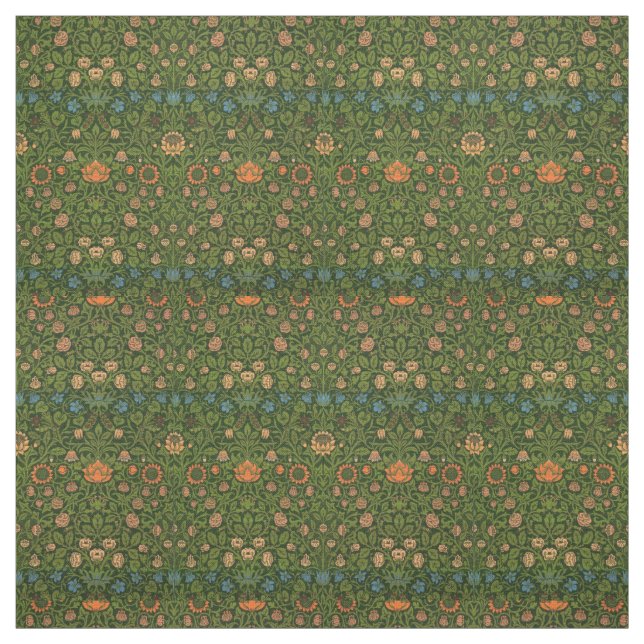 Tecido William Morris Violet e Columbine Art Rug (Modelo)