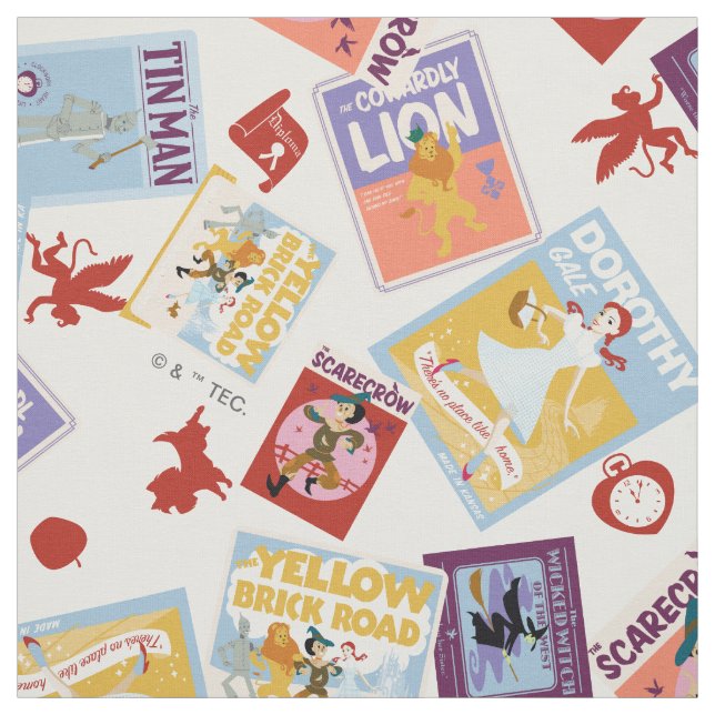 Tecido Wizard of Oz™ Character Print Toss Pattern (Modelo)