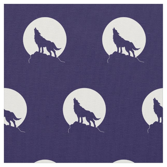 Tecido Wolf Howling em Moon Wolves (Detalhe)