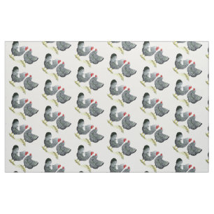 Tecido Wyandottes Prata-atou pares