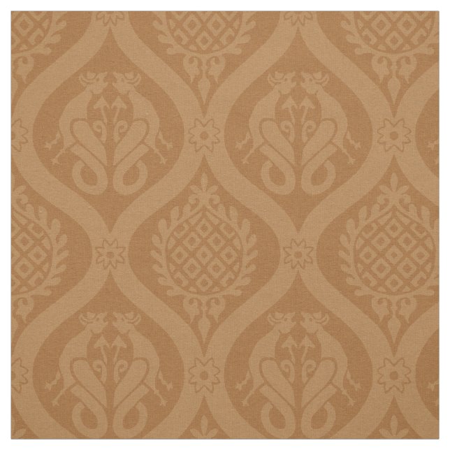 Tecido Wyvern Ogee, Caramel (Modelo)