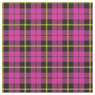 Tecido Xadrez amarela preta cor-de-rosa brilhante print2