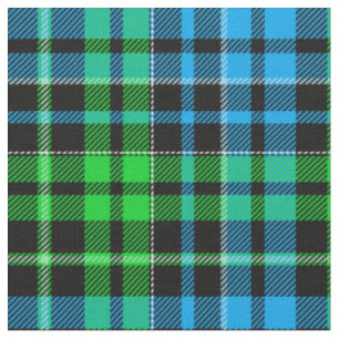 Tecido Xadrez Azul e Verde Tartan Preto 