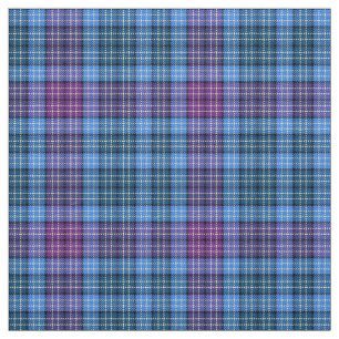 Tecido - Xadrez Azul Rosa Roxo Verde