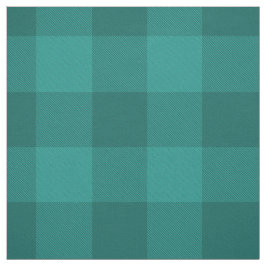 Tecido xadrez azul-turquesa