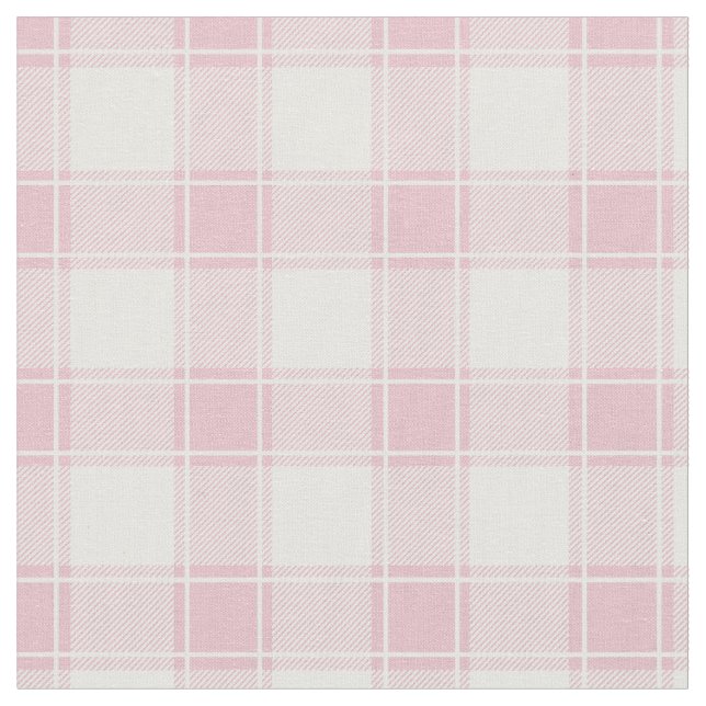 Tecido Xadrez Búfalo Rosa Claro e Branco (Detalhe)