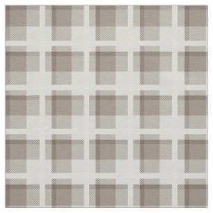 Tecido Xadrez buffalo gingham marrom moca