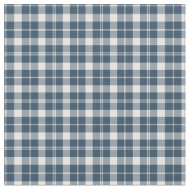 Tecido Xadrez Checkered azul e branca do vintage