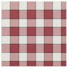 Tecido Xadrez Checkered vermelha e branca do vintage