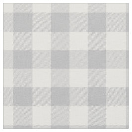 Tecido Xadrez cinza claro e branco Gingham
