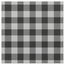Tecido Xadrez cinza claro e preto Gingham