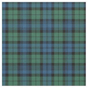 Tecido Xadrez Clan Campbell Tartan Green Black Blue Check