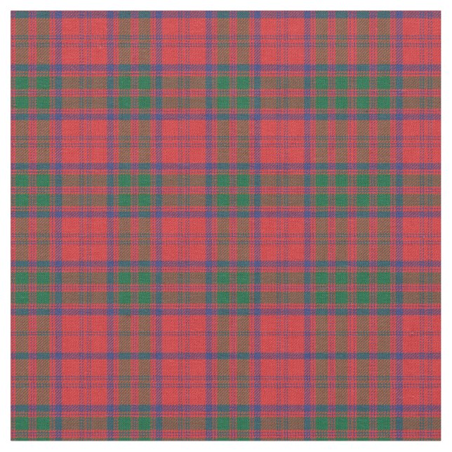Tecido Xadrez Clan Grant Tartan Green Blue Check (Detalhe)