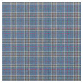 Tecido Xadrez Clan Thompson Tartan Cinza Blue Check