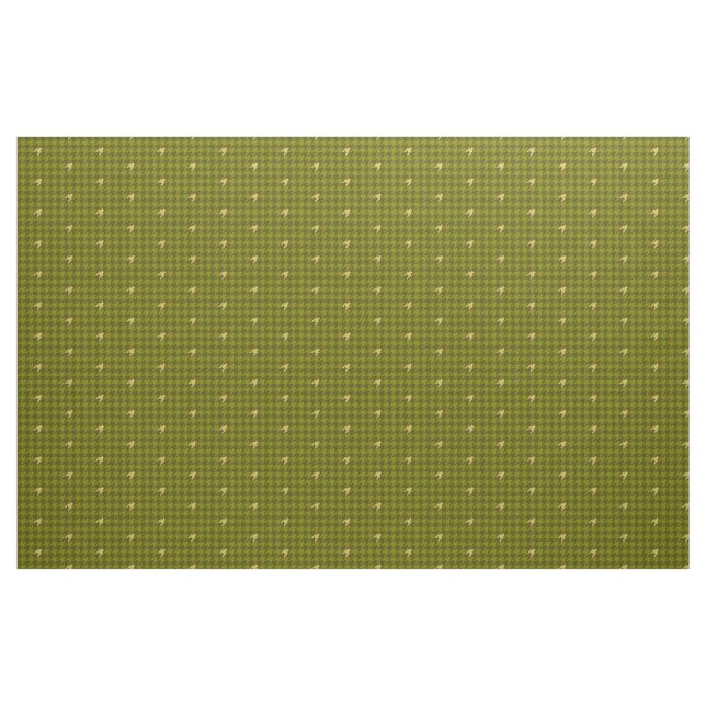 Tecido Xadrez com Acento Dourado em Oliva (Fat Quarter)