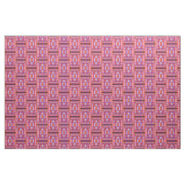 Tecido Xadrez de arte popular de curva Abstrato