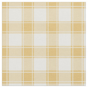 Tecido Xadrez de Búfalo Amarelo e Branco