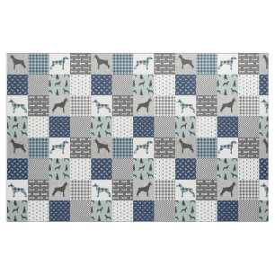 Tecido xadrez de búfalo azul de cão doberman