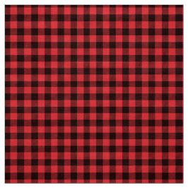 Tecido Xadrez de Buffalo Vermelho